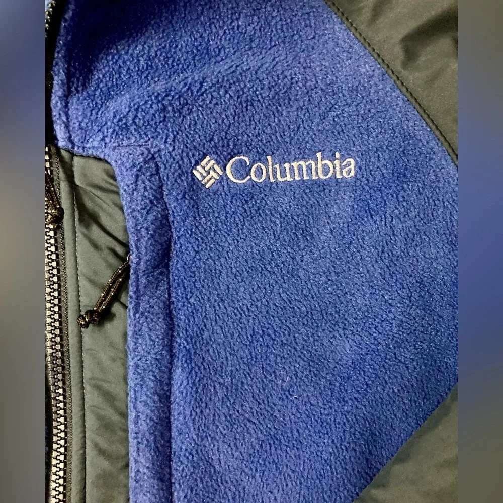 Columbia Interchange Men’s Size Medium Blue/Grey Medium Weight‎ Jacket